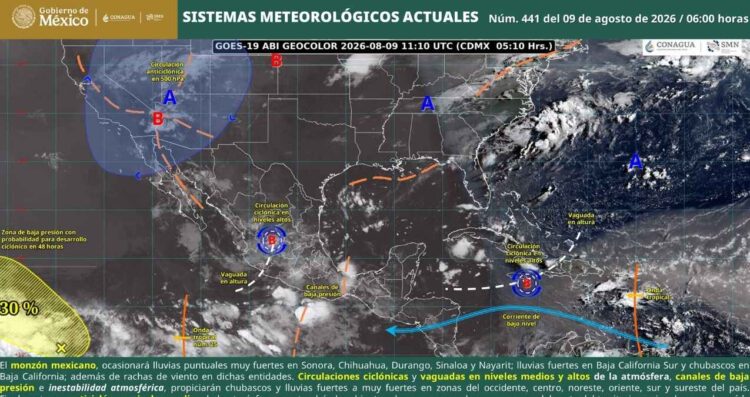 condiciones meteorológicas para hoy