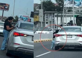 conflicto vehicular mujer herida