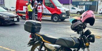 embarazada caer de motocicleta