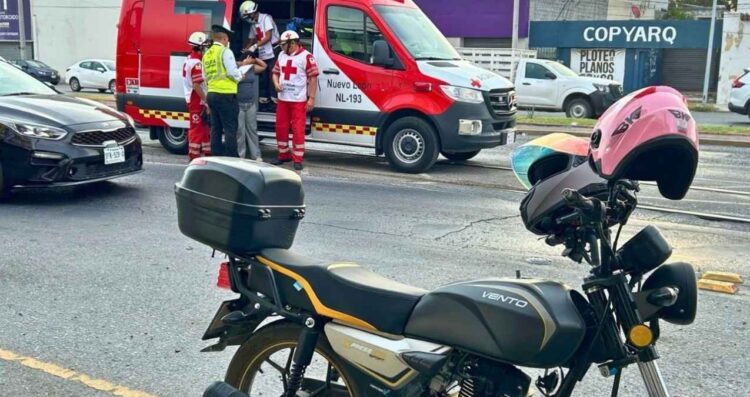 embarazada caer de motocicleta