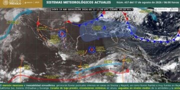 fuertes chubascos y posibles granizadas hoy
