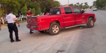 golpes leves motocicleta Mante