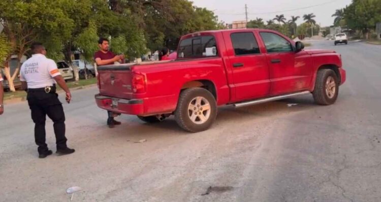 golpes leves motocicleta Mante