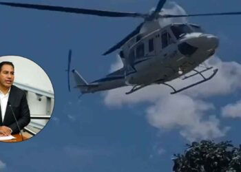 helicoptero Gobernador Eduardo Ramirez