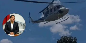helicoptero Gobernador Eduardo Ramirez