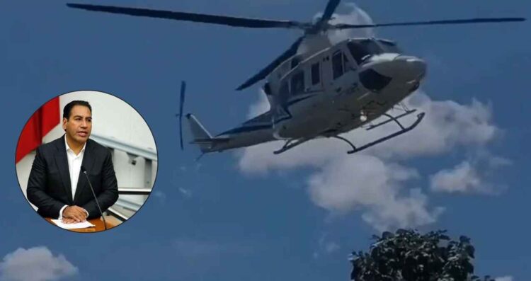 helicoptero Gobernador Eduardo Ramirez