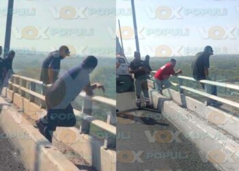 hombre Puente Tampico en Tamaulipas