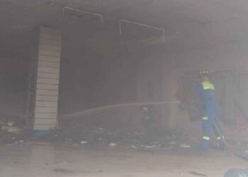 incendio bodega San Nicolas