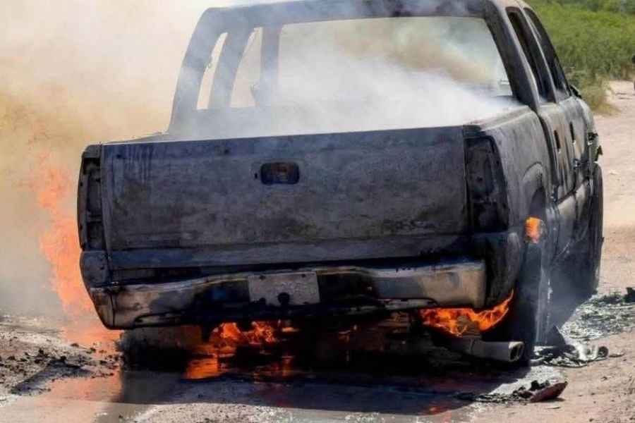 incendio camioneta brecha Rio