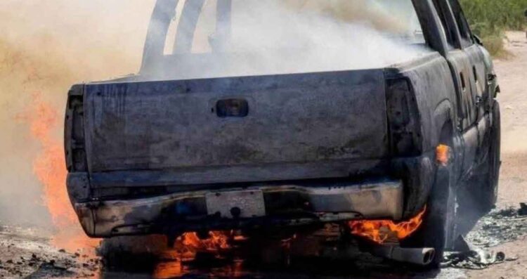 incendio camioneta brecha Rio