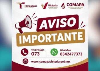 interrupción de agua en Ciudad Victoria