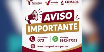 interrupción de agua en Ciudad Victoria