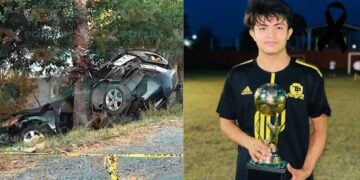joven fuerte accidente en Victoria