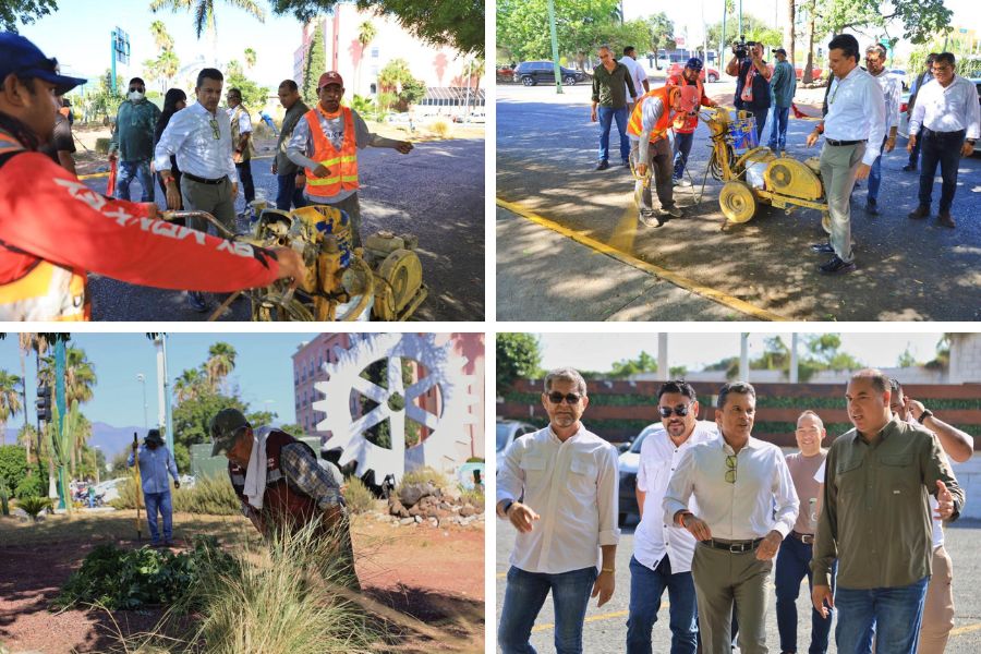 limpieza de espacios públicos en Ciudad Victoria