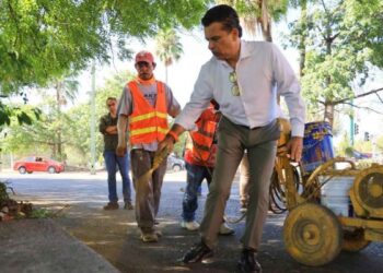 limpieza de espacios públicos en Ciudad Victoria