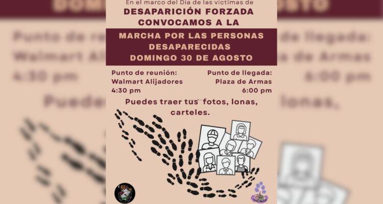 marcha por personas desaparecidas en Tampico
