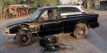 motociclista lesionado Rio Bravo