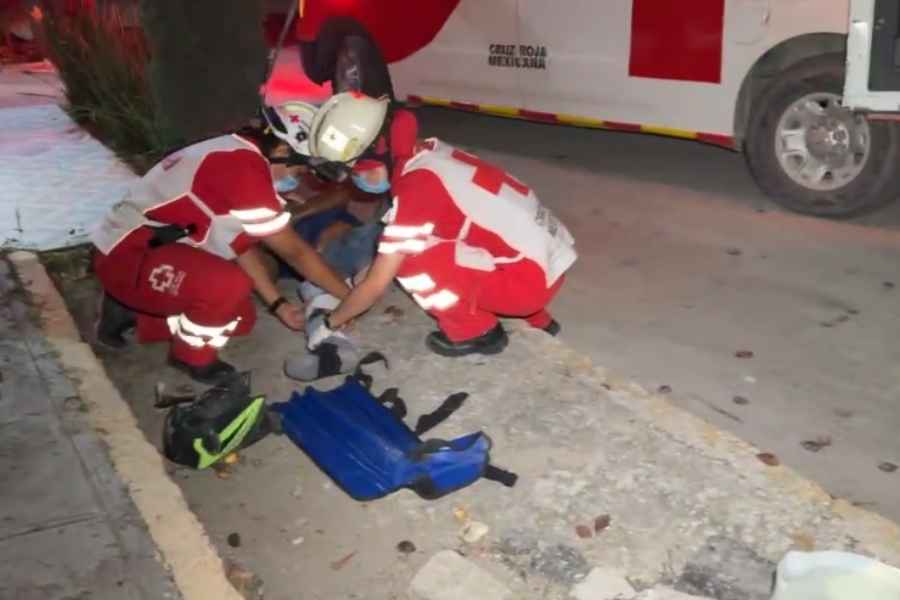 motociclista lesiones Centro Mante 