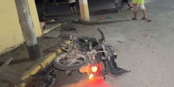 motociclista lesiones Centro Mante