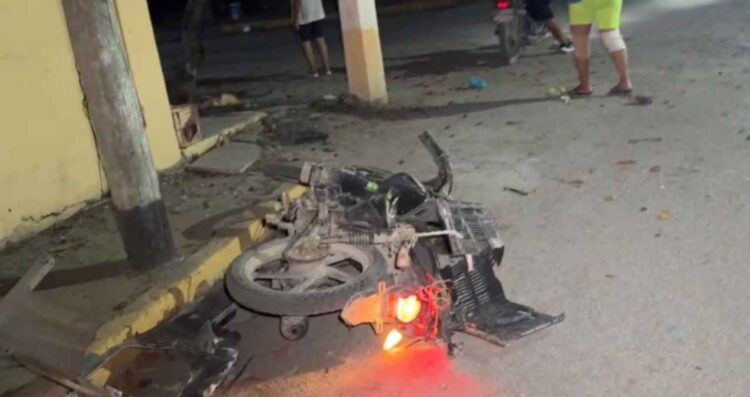 motociclista lesiones Centro Mante