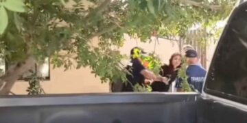 mujer Transito Río Bravo