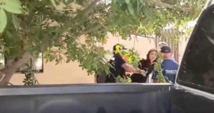 mujer Transito Río Bravo