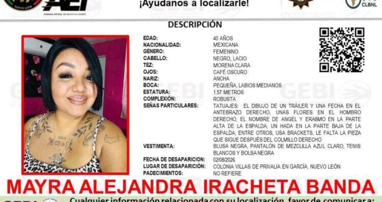 mujer desaparecida en García