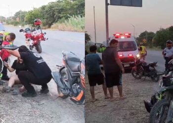 mujer motociclista Mante Victoria