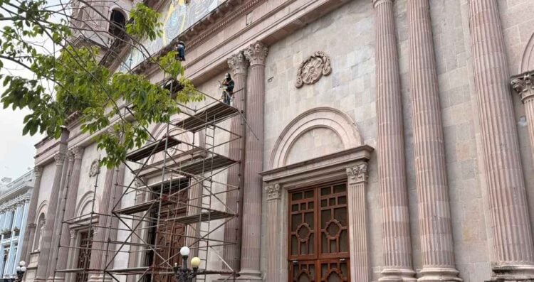 obras remodelación Catedral Tampico