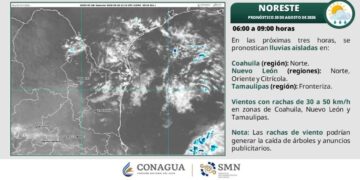 ola de calor chubascos en Tamaulipas