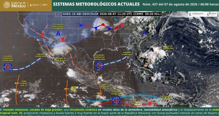 onda tropical 25 lluvias