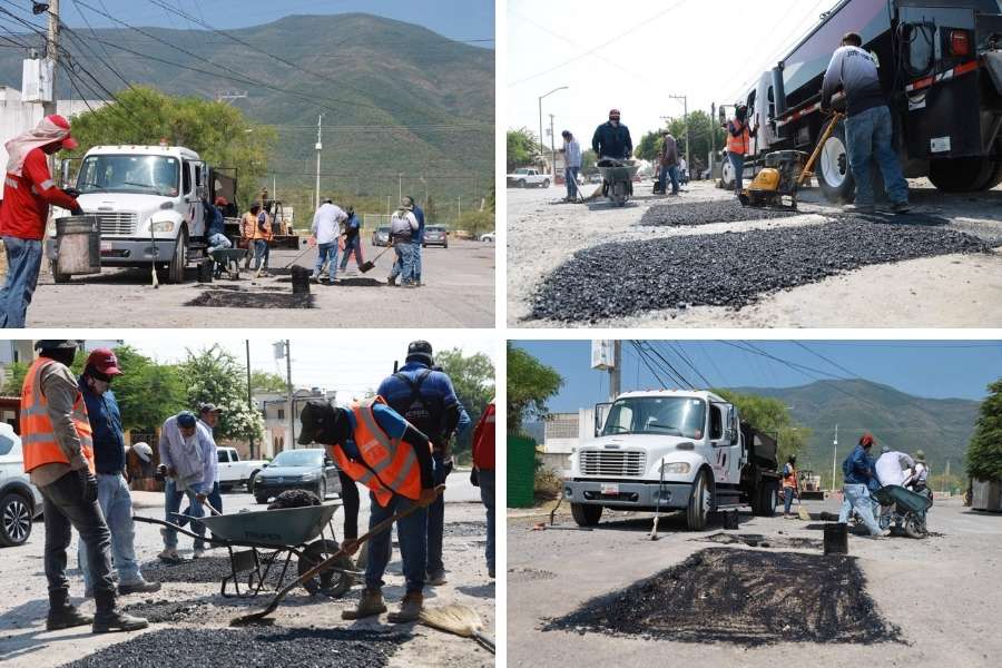 pavimento dañado Ciudad Victoria