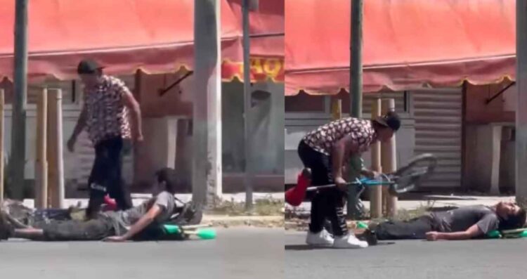 pelea Payaso 'Wuisy' y malabarista