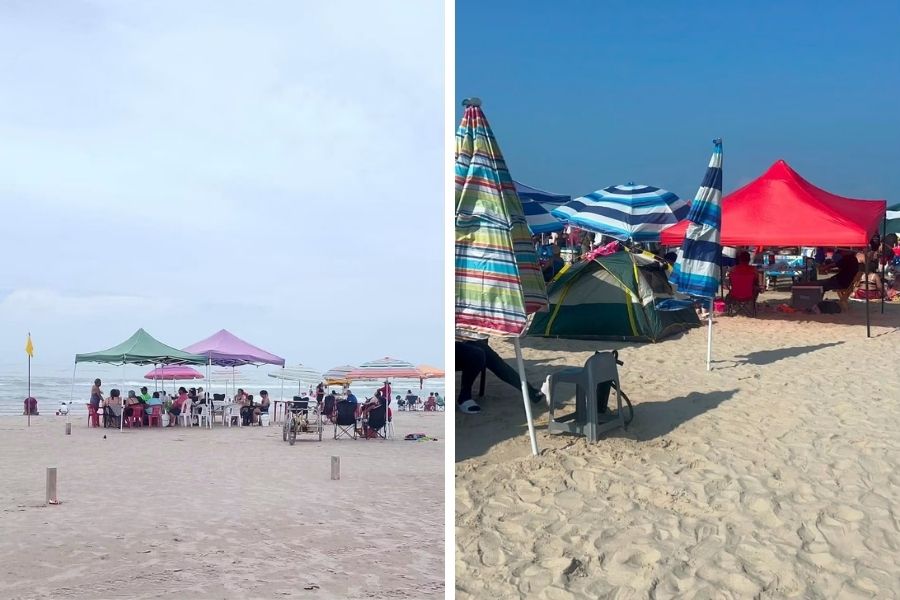 regulación sombrillas en Playa Miramar