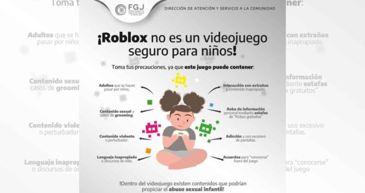 riesgos menores Roblox Tamaulipas