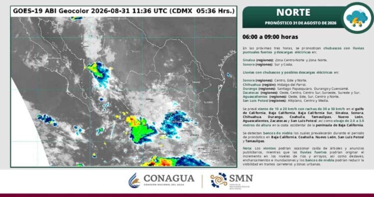 sistema anticiclónico en Tamaulipas