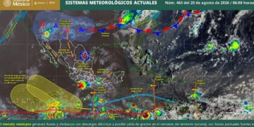 temperaturas máximas y lluvias este 20 de agosto