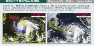 trayectoria Tormenta Tropical Karina