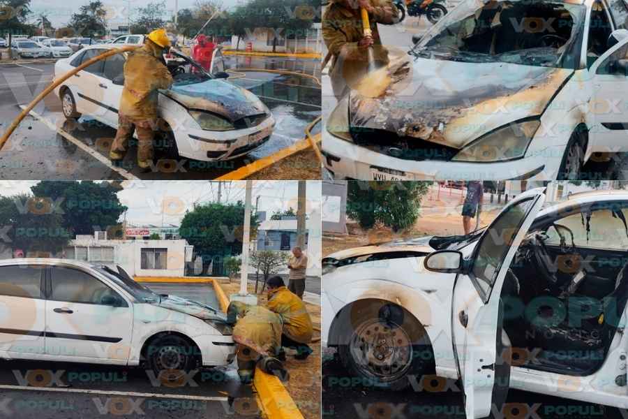 vehiculo incendiarse estadio Victoria