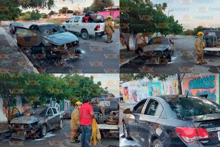 vehiculo incendio Satelite Victoria 