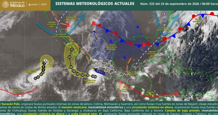 24 de septiembre por el huracán Polo