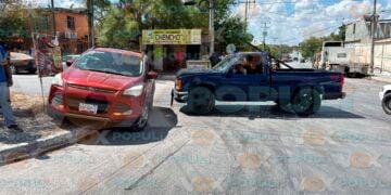 Accidente vial mujeres en Reynosa