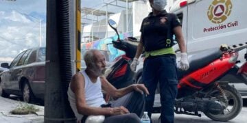 Adulto mayor caída El Mante