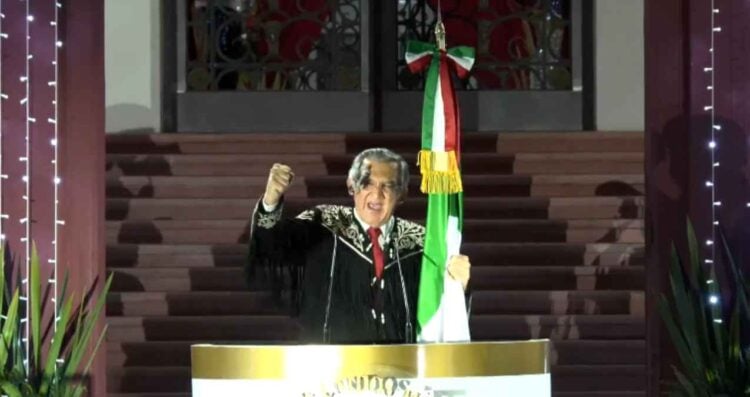 Américo Villarreal de Grito de Independencia