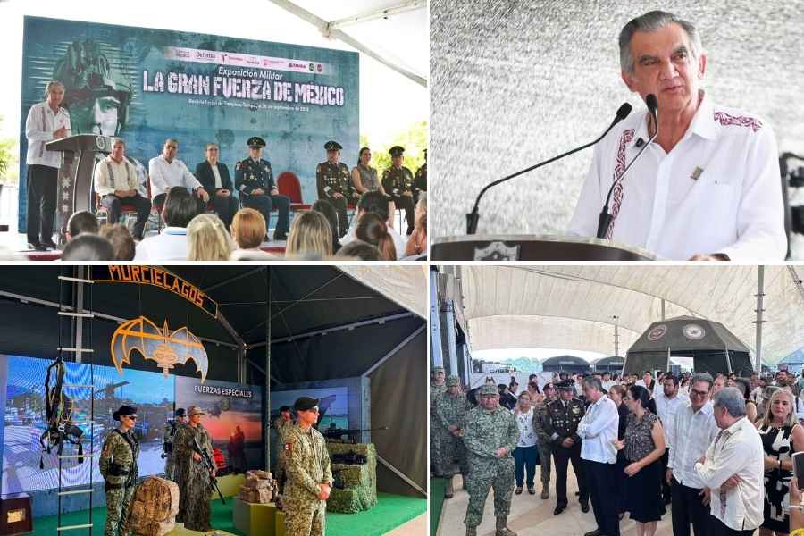 Américo Villarreal exposición militar Tampico