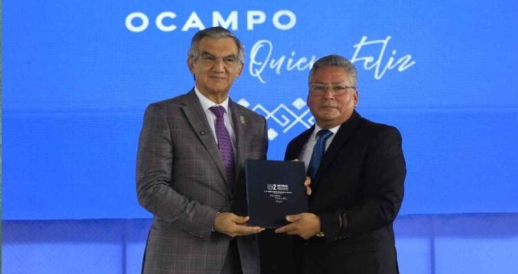 Américo Villarreal informe Ocampo