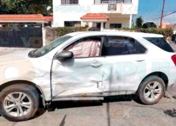 Aparatoso accidente vial Madero