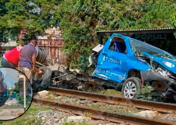 Camioneta de gas tren en Altamira