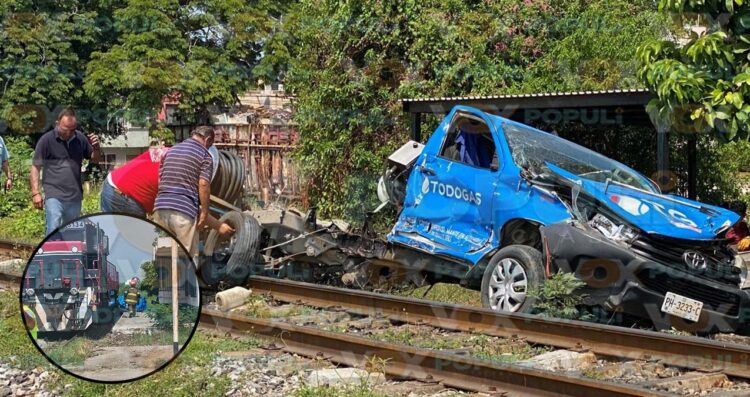 Camioneta de gas tren en Altamira