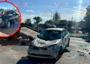 Carambola vehículos dañados en Reynosa